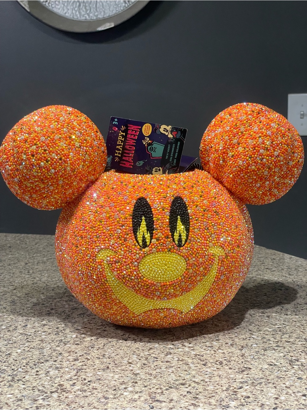 One of a kind* hand bedazzled Mickey light up bucket